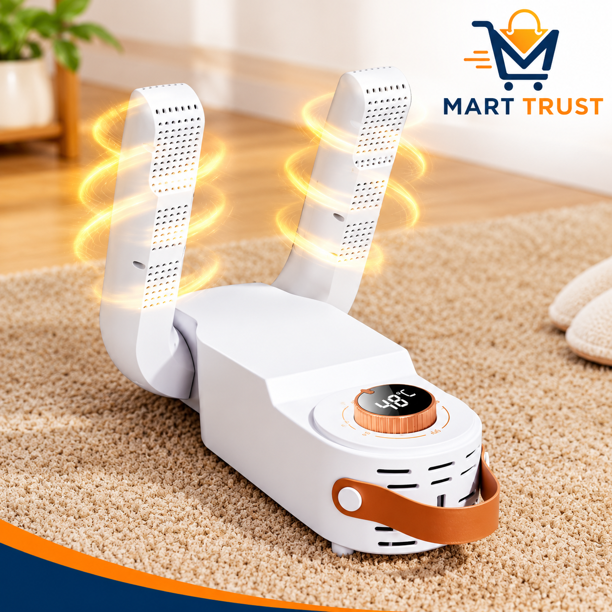 Foldable Hot Air Circulation Shoe Dryer
